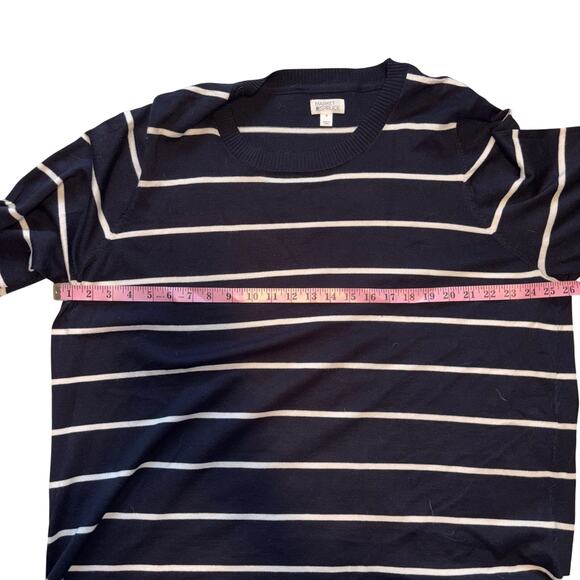 Market & Spruce Womens 3X Black & White Striped Nautical NWOT - Picture 6 of 7